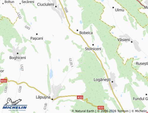 Mapa MICHELIN Șipoteni - ViaMichelin