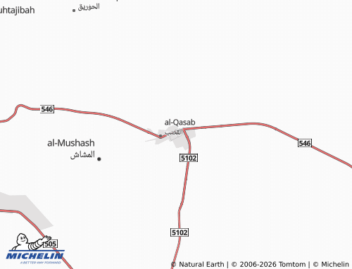 MICHELIN-Landkarte al-Nahdah - ViaMichelin