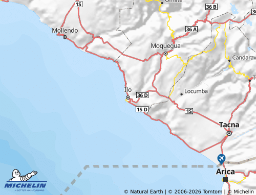 MICHELIN Ilo map - ViaMichelin
