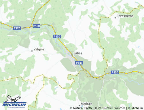 Mapa MICHELIN Sabile - ViaMichelin