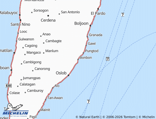 MICHELIN Bonbon map - ViaMichelin