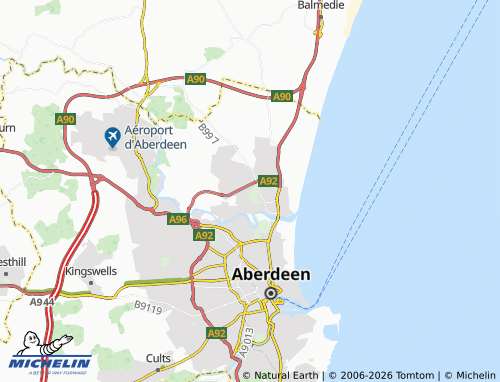 Carte MICHELIN Bridge of Don - ViaMichelin
