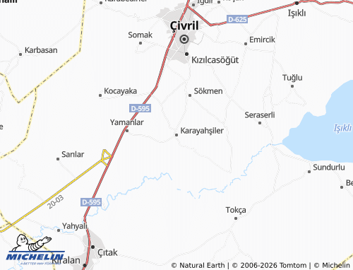 MICHELIN Karayahşiler map - ViaMichelin