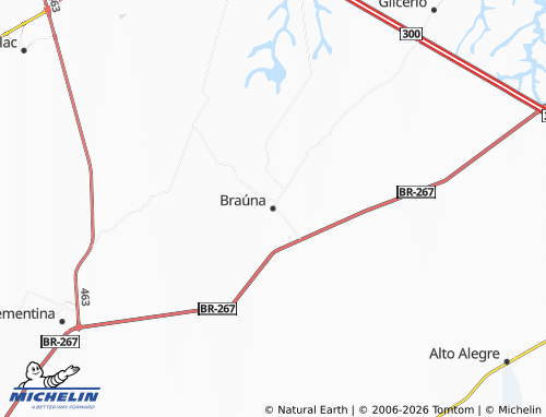 MICHELIN Braúna map - ViaMichelin