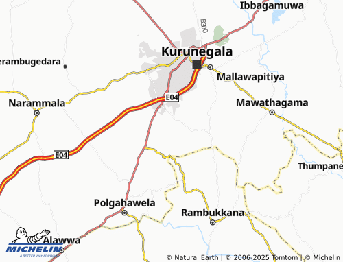 Mapa MICHELIN Attanapitiya - ViaMichelin