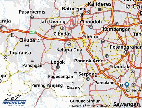 Kaart MICHELIN Curug Sangereng - ViaMichelin