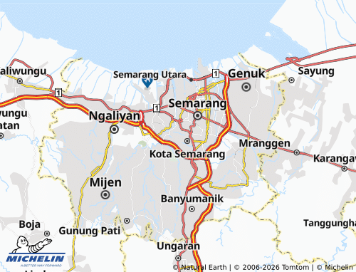Mapa MICHELIN Gajah Mungkur - ViaMichelin