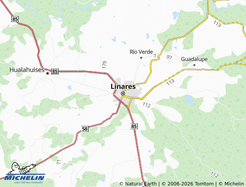 MICHELIN-Landkarte Linares - ViaMichelin