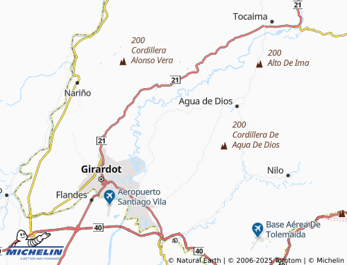 MICHELIN La Carrera map - ViaMichelin