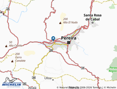 Carte MICHELIN Bosques de Santa Elena - ViaMichelin