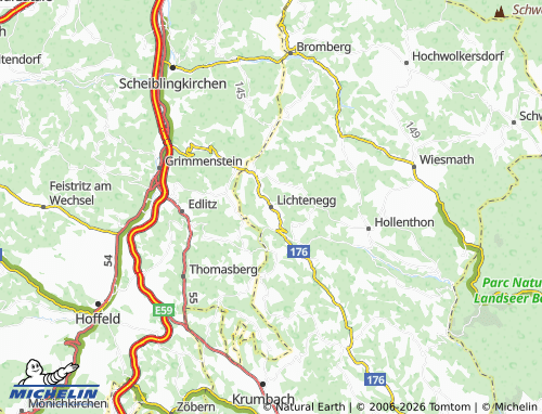 MICHELIN Lichtenegg map - ViaMichelin