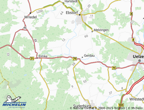 MICHELIN-Landkarte Groß Süstedt - ViaMichelin