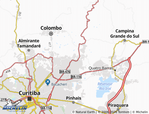 Mappa MICHELIN Das Graças - ViaMichelin