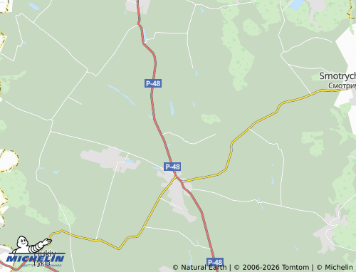 MICHELIN Pochapyntsi map - ViaMichelin
