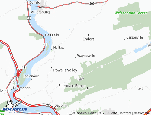 MICHELIN Waynesville map - ViaMichelin