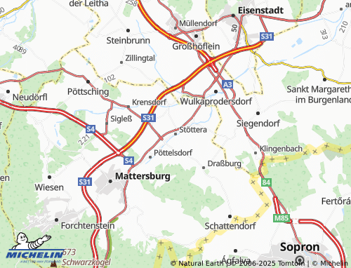MICHELIN Stöttera map - ViaMichelin
