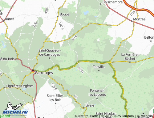 MICHELIN La Lande-de-Goult map - ViaMichelin