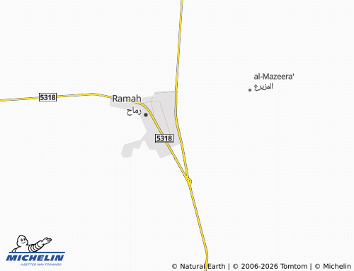 MICHELIN-Landkarte al-Nakheel - ViaMichelin
