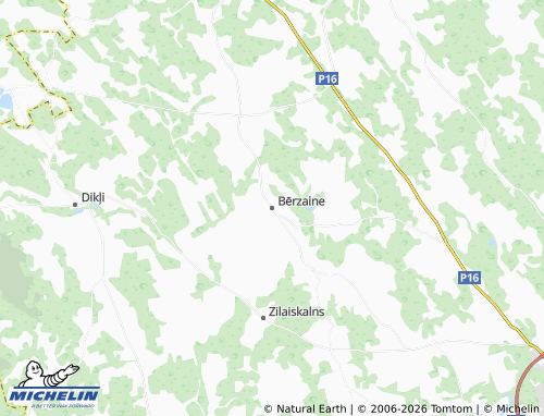 Mapa MICHELIN Bērzaines pagasts - ViaMichelin