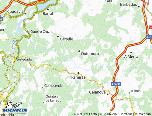 Kaart MICHELIN Nogueiró - ViaMichelin