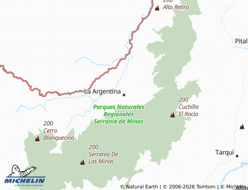 MICHELIN La Argentina map - ViaMichelin