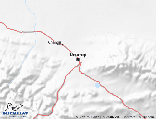 Mapa MICHELIN Xīnjiāng - ViaMichelin