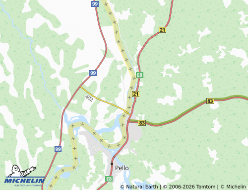 MICHELIN-Landkarte Pello - ViaMichelin