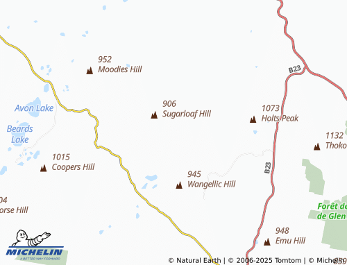 MICHELIN Mount Cooper map - ViaMichelin