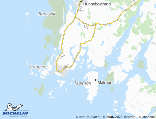 Carte MICHELIN Hovenäset - ViaMichelin