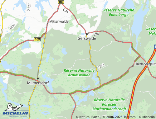 MICHELIN Friedenfelde map - ViaMichelin