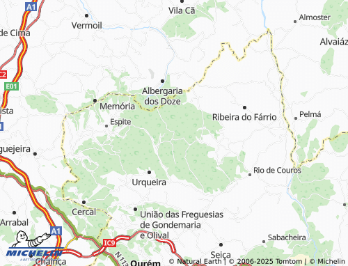 Mapa MICHELIN Vale da Pedra - ViaMichelin