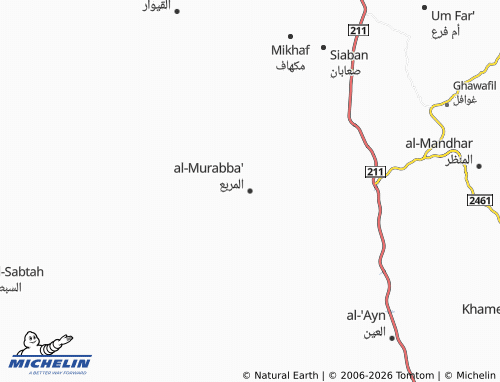 MICHELIN-Landkarte al-Murabba' - ViaMichelin