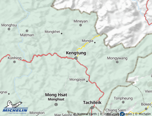 MICHELIN Kengtung District map - ViaMichelin