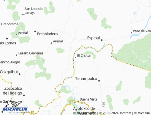 Mapa MICHELIN El Chacal - ViaMichelin