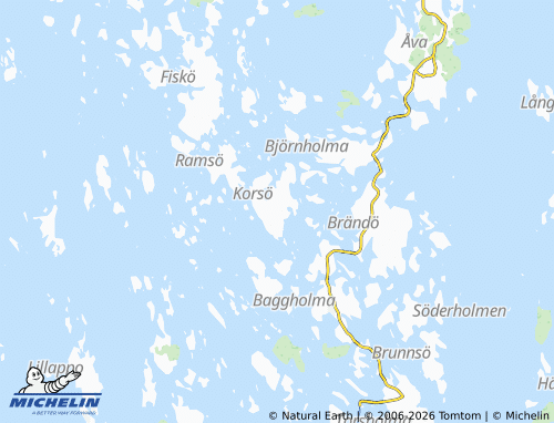MICHELIN Korsö map - ViaMichelin