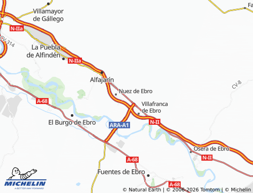 Mapa MICHELIN El Condado - ViaMichelin