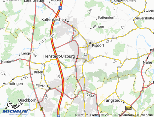 MICHELIN Henstedt-Ulzburg map - ViaMichelin