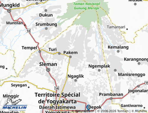 Mapa MICHELIN Candi Binangun - ViaMichelin