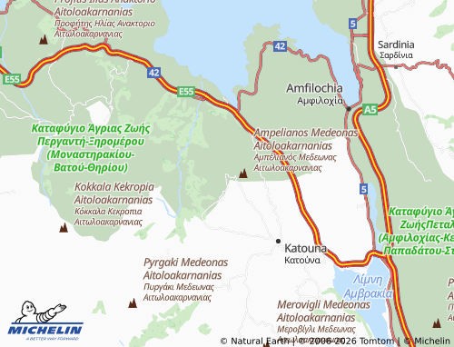 MICHELIN Tryfos map - ViaMichelin