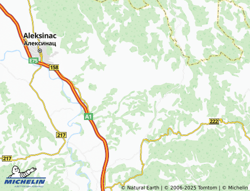 MICHELIN Donji Krupac map - ViaMichelin