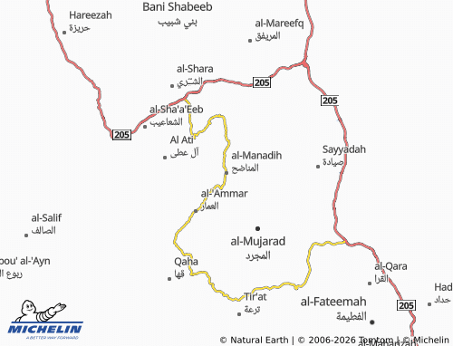 Carte MICHELIN al-Manadih - ViaMichelin