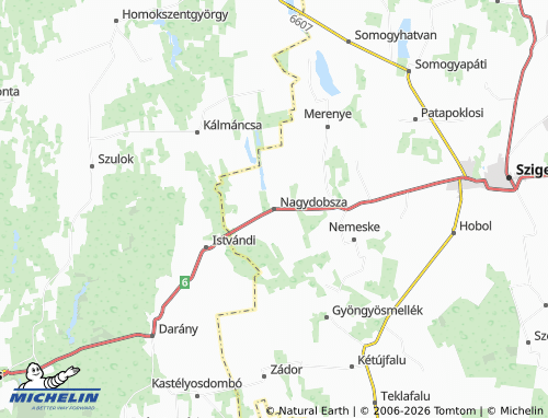 Mapa MICHELIN Nagydobsza - ViaMichelin