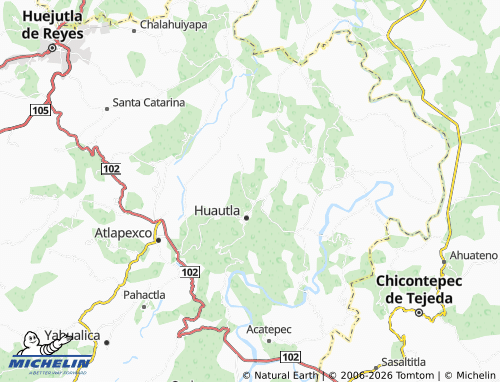 Mappa MICHELIN Ahuehuetl - ViaMichelin