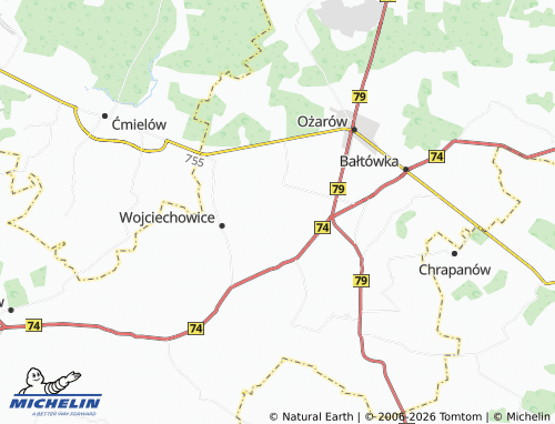 Carte MICHELIN Jasice - ViaMichelin