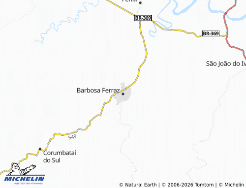 Mapa MICHELIN Barbosa Ferraz - ViaMichelin