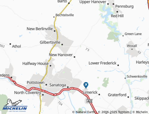 MICHELIN New Hanover map - ViaMichelin