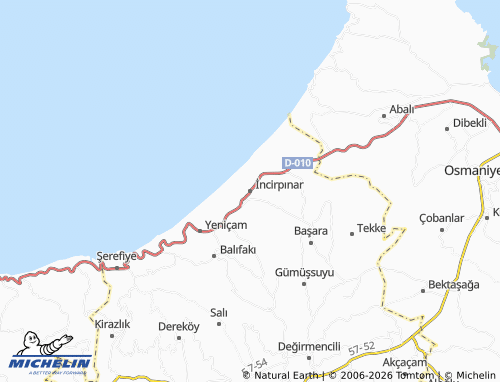 MICHELIN İncirpınar map - ViaMichelin