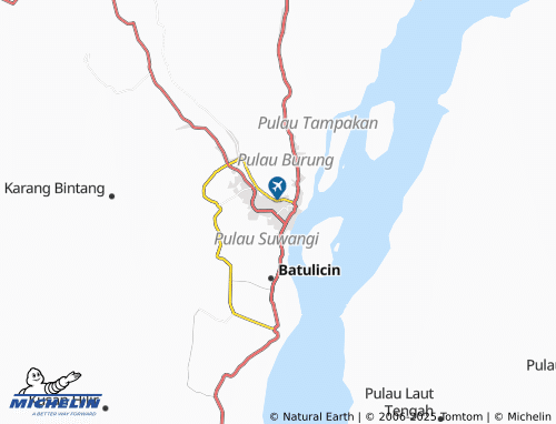 MICHELIN Bersujud map - ViaMichelin