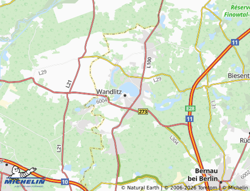 MICHELIN Wandlitz map - ViaMichelin