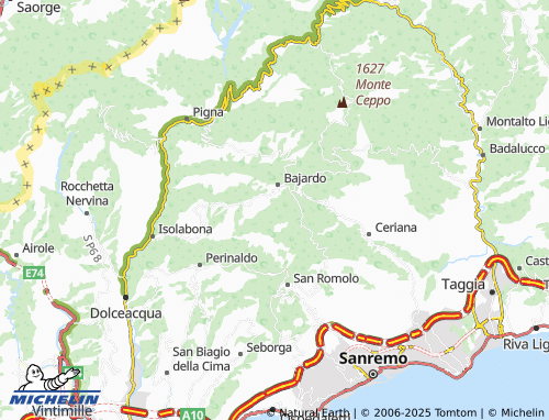 Mapa MICHELIN Berzi - ViaMichelin